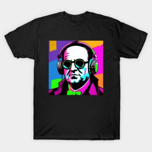 Big Daddy Dollas Pop Art Retro Headphones T-Shirt